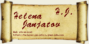 Helena Janjatov vizit kartica